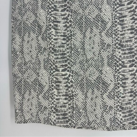 ANN TAYLOR Animal Snakeskin Print Pencil Skirt Office Career Sz 6 Petite - Picture 2 of 6